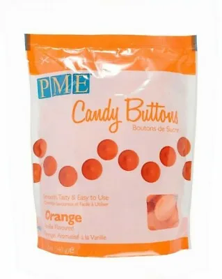 Candy Buttons Cake Pop Orange Melts Cake Drip Decoration Toppers • £8.46