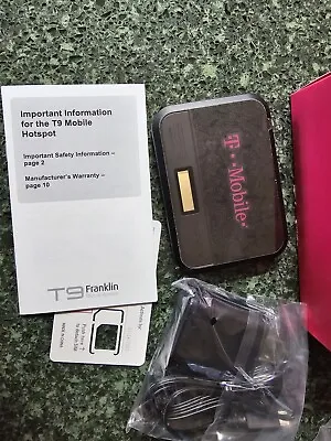 Franklin T9 - Black (T-Mobile) 4G LTE Mobile Broadband WiFi Hotspot Modem • $4.95