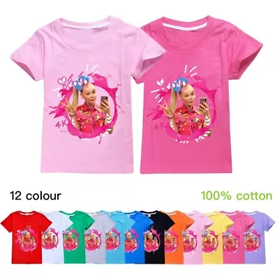 Kids Girls JOJO SIWA Funny T-Shirt Fancy Dress Costume Tee Top Children Gifts • $25.84