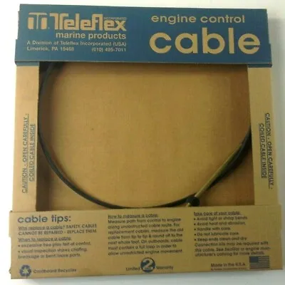 Teleflex 600A Engine Control Cable Assy 6' 1790610  CC17906 • $29.95