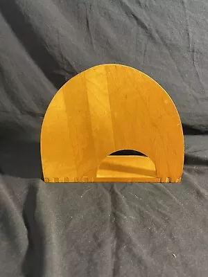 Vintage Wooden Mid Century Modern Napkin Holder • $12