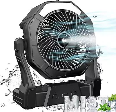 Portable Misting Fan 8 Inch Cordless Mister Outdoor Patio Mist Cooling System • $51.99