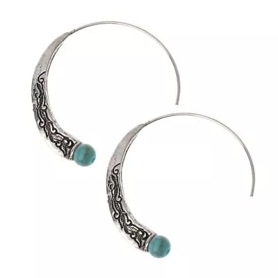 Vintage Tibetan Indian Earrings Novelty Hoops Earrings Jewelry For • $14.23