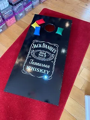 Jack Daniels Themed Cornhole Game Boards Ideal For Birthday  HIRE ONLY Dorset • £15