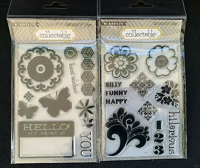 Lot Of 2 My Mind's Eye Collectable Clear Stamp Sets Hello Silly By Jen Allyson • $9.99