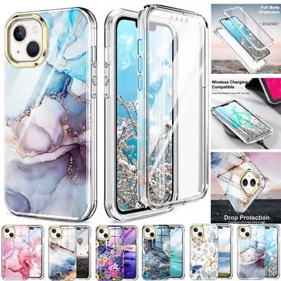 $15.99 • Buy For IPhone 15 14 13 11 Pro Max XR 7 8 360° Full Body Shockproof Slim Case Cover