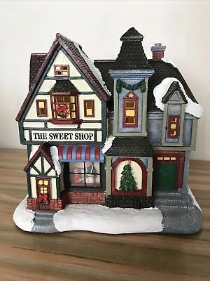 Christmas Village Scene Decoration Sweetshop 8  Resin Ornament Light Up Costco • £24.99