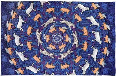 New 3D Pink Floyd Animals Dogs Pigs Sheep Tapestry Wall Hanging Decor Album Art • $31.95