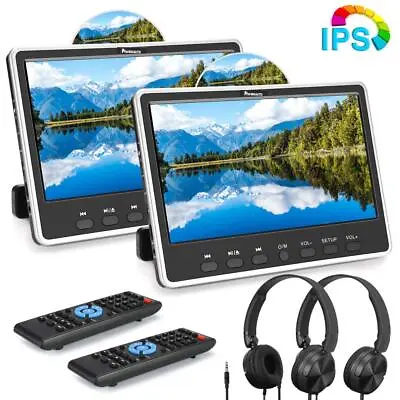 2x12  Headrest DVD Players HDMI Sync Screen USB SD Last Memorywith Headphones  • $224.27