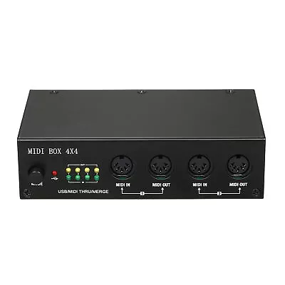 UM4X4 USB MIDI Interface 64 MIDI Channels 4i/4o + Merge 2i4o MIDI Box 4X4 B5L7 • $46.39