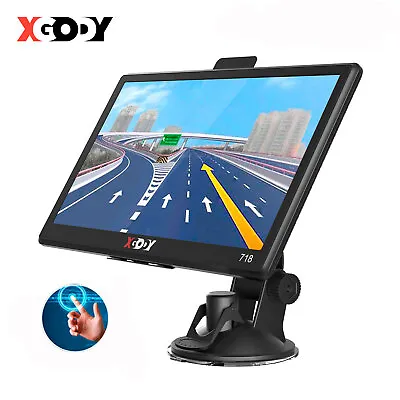 XGODY 718 7'' GPS Navigation SAT NAV For Car Truck Free Lifetime Maps UK & EU • £52.98