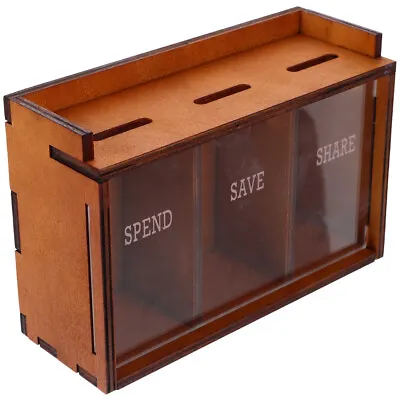  Change Storage Box Child Portable Piggy Bank Cash Container Jar Money Pot • £12.18