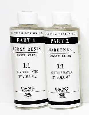 Crystal Clear Epoxy Resin 1:1 Mixing Ratio - 8oz Kit • $12.99