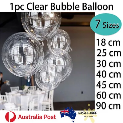90cm Clear Round Giant Jumbo Large Bubble Balloon Party Wedding Birthday Bobo • $3.49