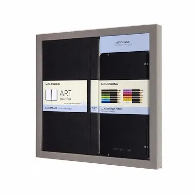 Moleskine - Drawing Kit - Notebook For Sketches And 12 Watercolor Pencils - Hard • $32