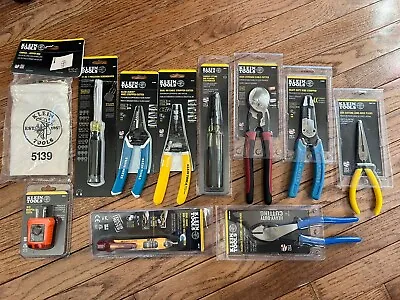 Klein Tools (11 Piece Tool Lot) Reamer Cable Cutter Stripper Plier *brand New* • $219.50