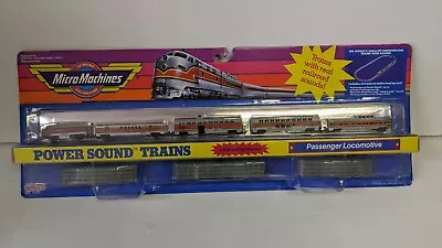 Micro Machines Power Sound Train Passenger Train 1990 Sealed --- 001 • $64.59