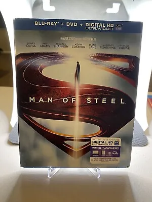 Man Of Steel (2013)  (Blu-Ray/DVD) With Slipcover • $4.21