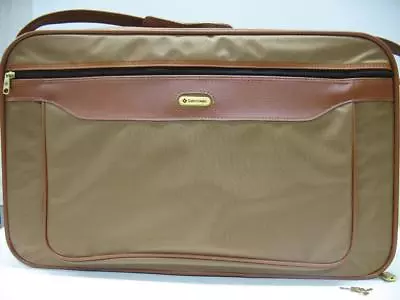 Vintage MINT Cond. 1980's Samsonite 22  Carry-On Suitcase Bag Luggage Tan Brown • $17.49