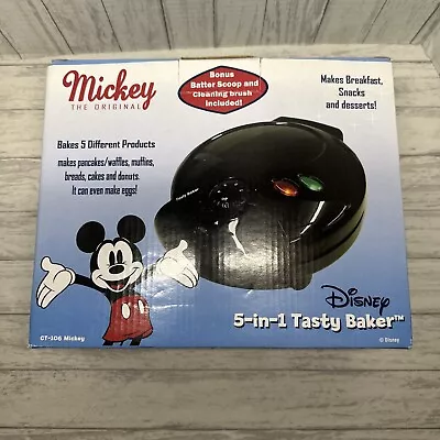 Disney 5 In 1 Waffle Maker Tasty Baker New Open Box MickeyMinnieDaffyGoofy • $29