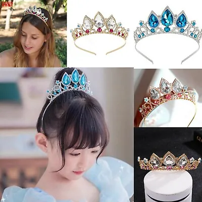 £10.99 • Buy Girls Children Kids Headband Bridal Tiara Crystal Diamante Rhinestone Party Prom