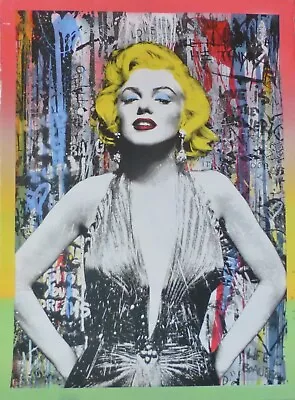 MR BRAINWASH MARILYN FOR EVER Monroe Unique Mixed Media Original HAND SIGNED 1/1 • $6480