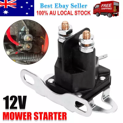 $16.19 • Buy Universal 12 Volt Mower Starter Solenoid Relay Contactor Switch Engine Ride On		