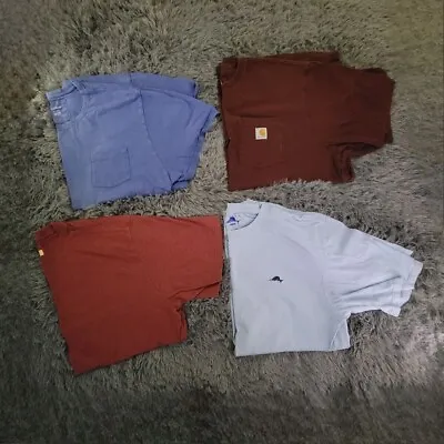 Wholesale Bulk Bundle Lot Mens Plain Top Shortsleeve Shirt XXL Summer Spring • $19.88