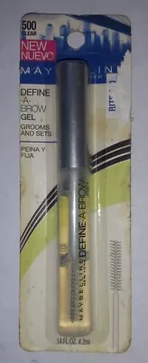 Maybelline Define A Brow Gel 500 Clear Grooms And Sets VHTF  • $12.99