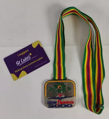 Flora London Marathon 2000 Officials Medal With Ribbon 20th Anniversary • £27.99