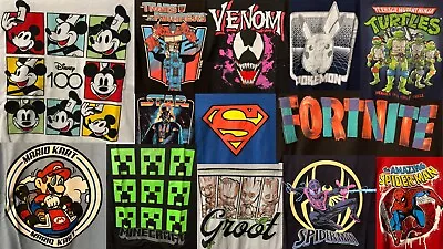 Graphic T-Shirts - Mix And Match: Mario Pokémon Spider-Man Fortnite Minecraft • $10.95