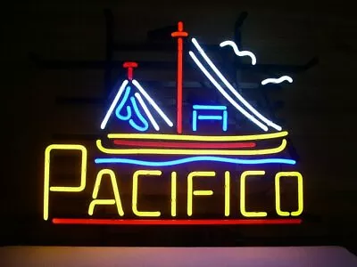 Pacifico Boat 17 X14  Neon Sign Lamp Light Beer Bar With Dimmer • $149.99