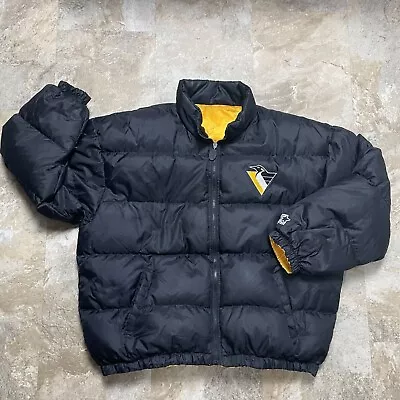 Starter Vintage Reversible Pittsburgh Penguins Down Puffer Jacket Men's Xl Nhl • $99.99