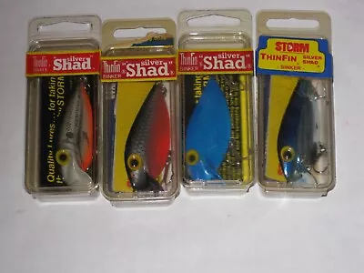 4 Diff Storm ThinFin Silver Shad Sinker Rare Colors NIB Pre Rapala USA Lure • $39