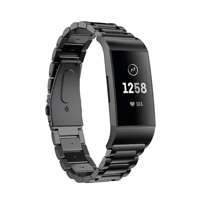 Stainless Steel Charge3 Watch Band Metal Strap Bracelet For Fitbit Charge 4 3 2 • $15.99