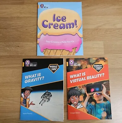 Collins Big Cat Phonics Gold/Band 9 Book Bundle - Ice Cream Gravity VR • £8