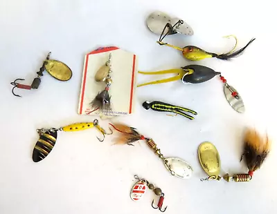 Lot Of 8 Lures Spinner Baits Mepps Heddon Variety Vintage Fishing • $44.99