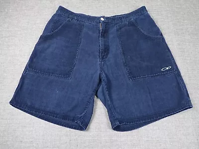 Vintage OP Ocean Pacific Long Rider Corduroy Shorts Men's 32 Dark Blue • $29.99