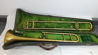 Antique 1922 Conn Victor 196857 4h Trombone With Hard Case Conn 2 Mouthpiece • $499.99