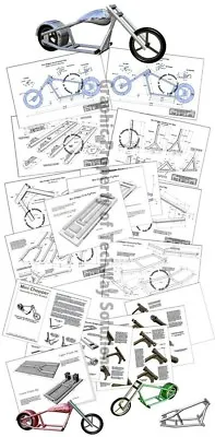 Mini Chopper Plans - 6 Styles - NO BENDER NEEDED! Better Than A Moped! • $14.95