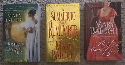Lot Of 3 Historical Romance Novels By MARY BALOGH: Wescott Bedwyn Huxtable • $15