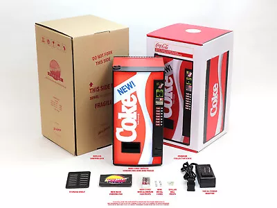 New Wave Toys NEW! 1/6 Scale Coca-Cola Coke Replicade Vending Mini Fridge Arcade • $560