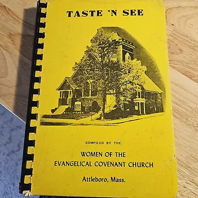 Taste 'N See Cookbook Women Of The Convent Church Attleboro Massachusetts • $12