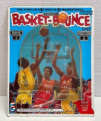 Vintage Smethport Speciality Basket-Bounce Basketball Pinball Game MOC 1987 • $5.48