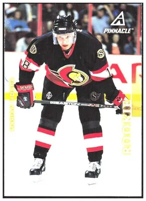 1997-98 PINNACLE MARIAN HOSSA RC ROOKIE HOCKEY CARD # 17 Rare Ottawa Senators BV • $1.11