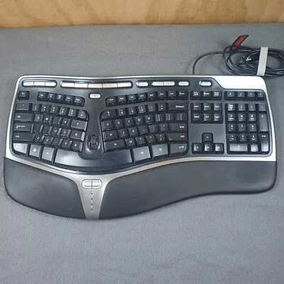 Microsoft Natural Ergonomic USB Keyboard 4000 V1.0 Model 1048 Tested • $29.95