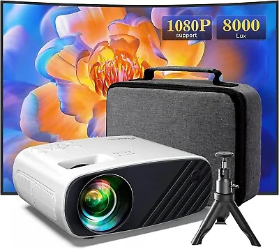 $117.99 • Buy ELEPHAS Mini Projector, 2023 Upgraded 1080P HD Supported Projector, 8000L Portab