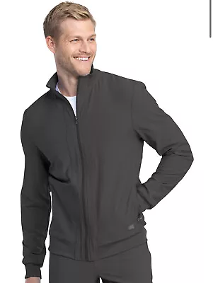 Dickies Retro Men's Warm-Up Scrub Jacket Dark Gray Pewter DK360 • $29.95