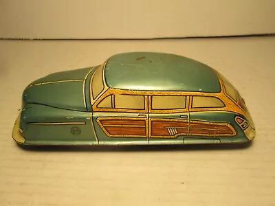 L@@k Estate Find Marx Tin Friction Station Wagon With Wood Grain Sides 1950s $10 • $10