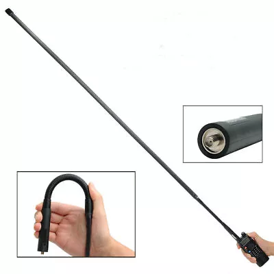 Dual Band VHF / UHF 48.8'' Gooseneck SMA-Female Antenna For Baofeng Abbree Radio • $20.78